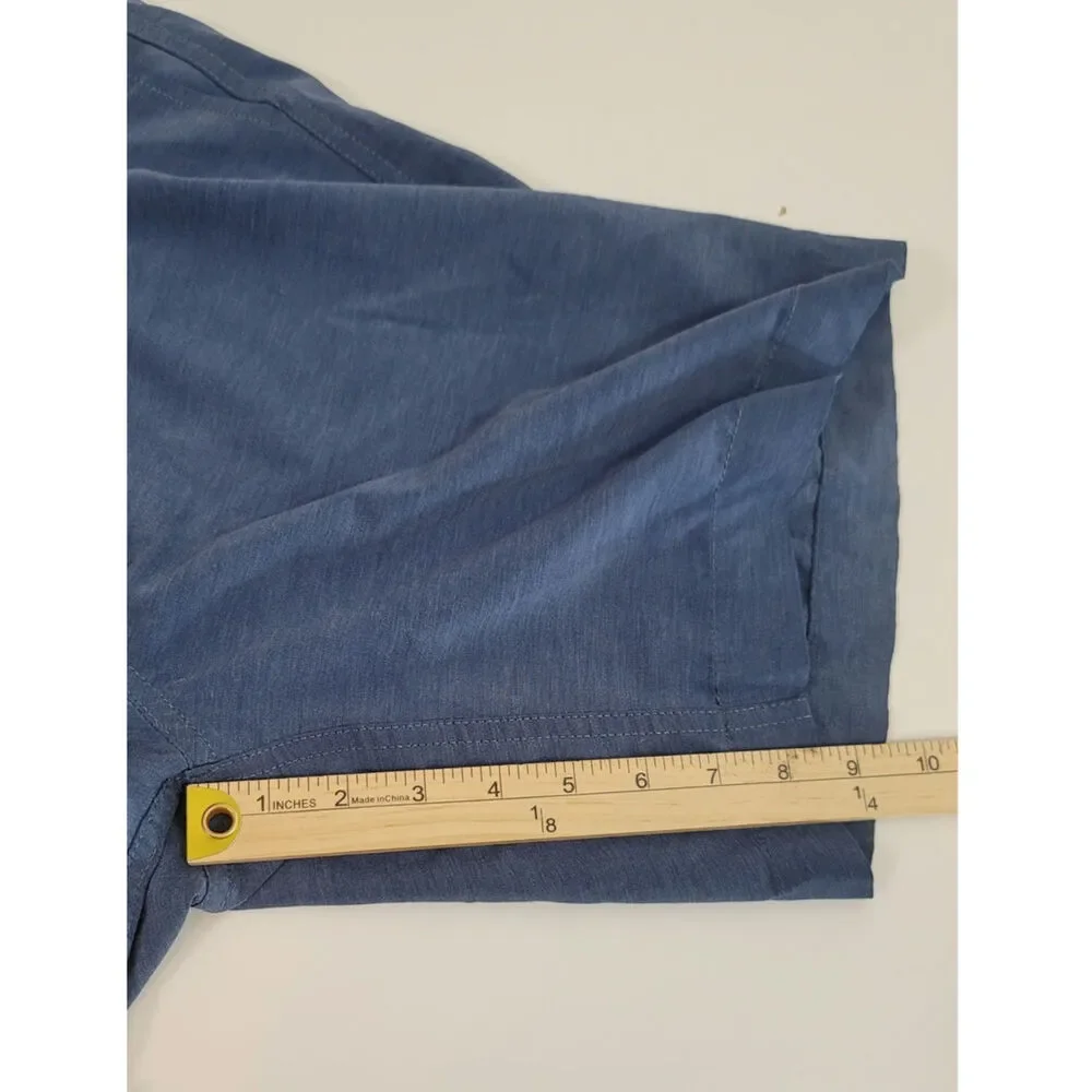Faherty All Day Shorts Hybrid Performance Shorts in Blue, sz 34